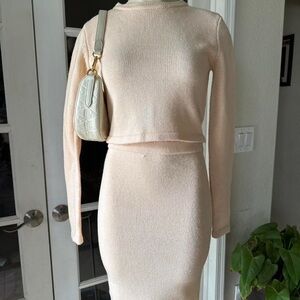 Lulu's Soft Cream Knit Sweatshirt